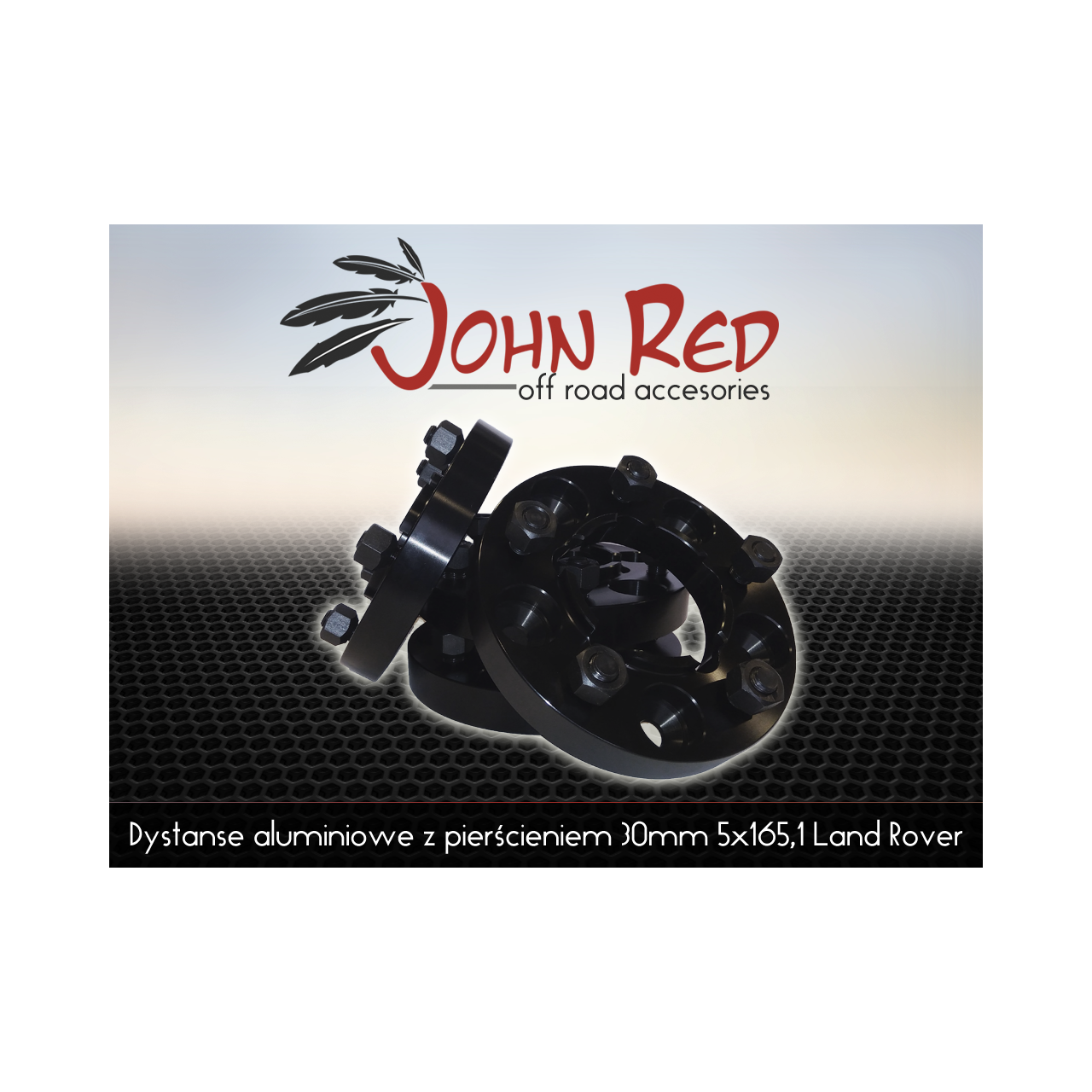 Dystanse aluminiowe z pierścieniem 30mm 5x165,1 Land Rover